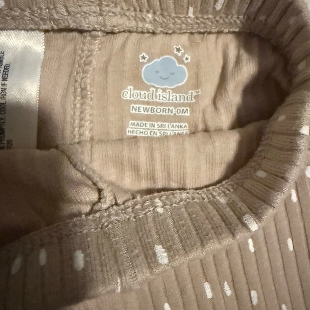 Cloud Island Brown and White Kids Pajama Set - Picture 5 of 5